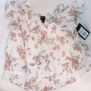 Girls floral blouse